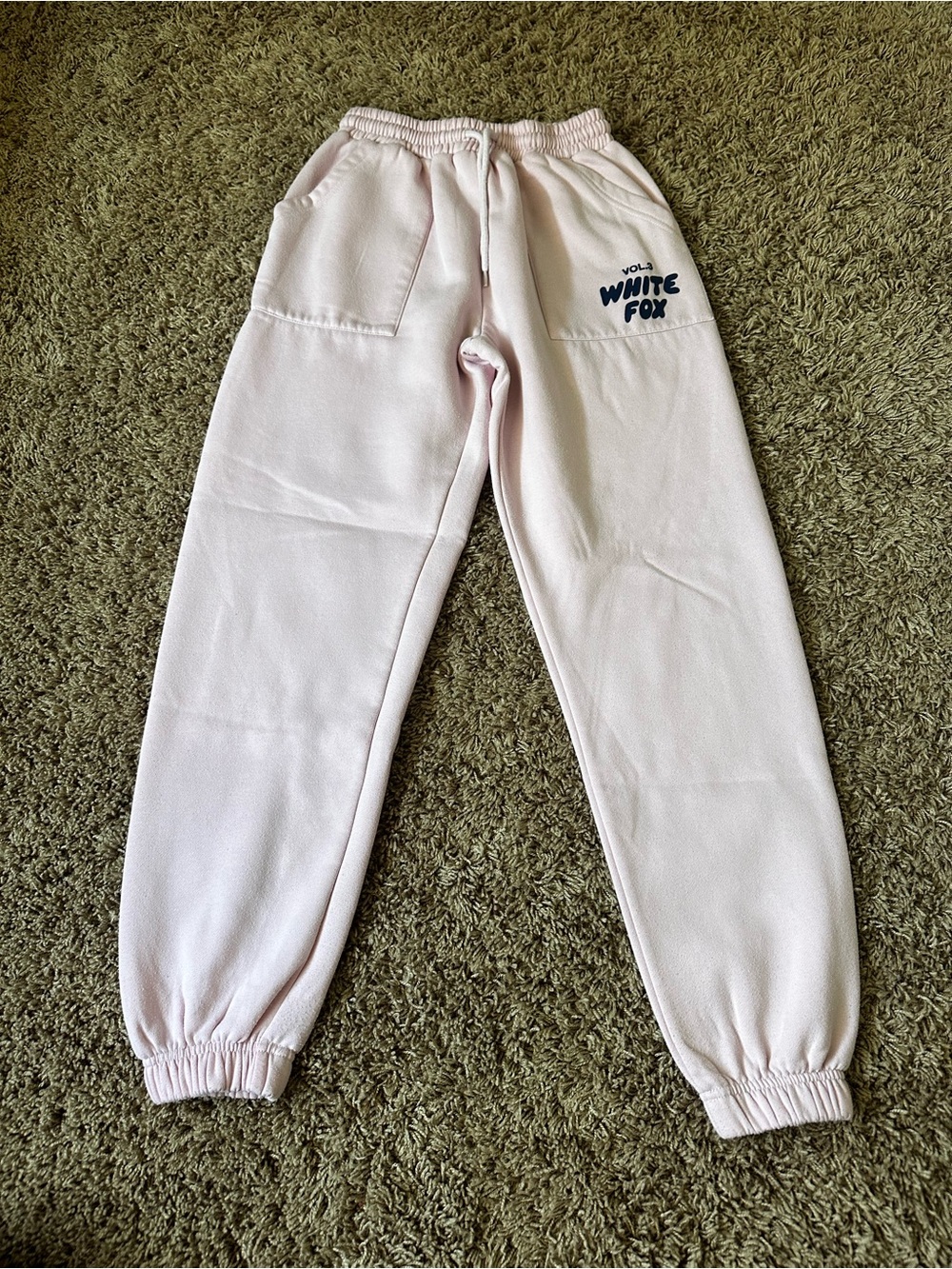 White Fox Boutique Light Pink Jogger Pants